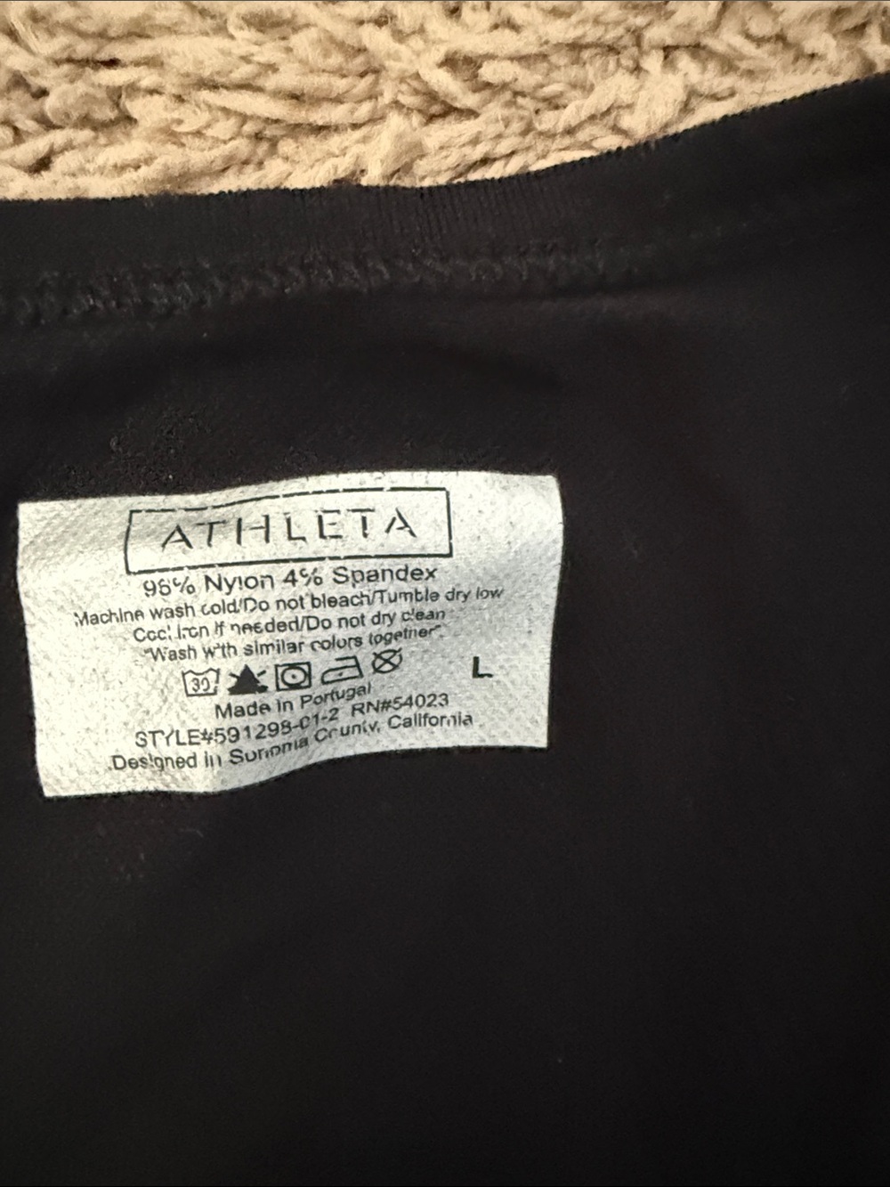 Athleta Black Racerback Performance Tank - Picture 3 of 8